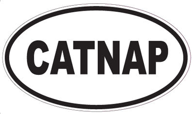 CATNAP - Oval Sticker