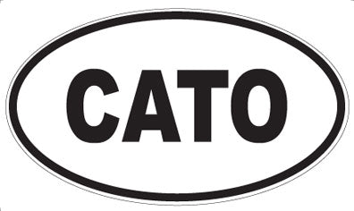 CATO - Oval Sticker