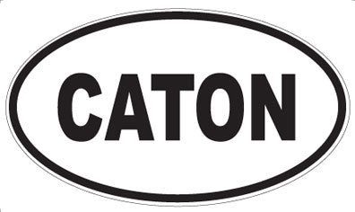 CATON - Oval Sticker
