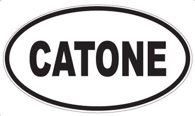 CATONE - Oval Sticker