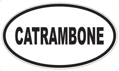 CATRAMBONE - Oval Sticker