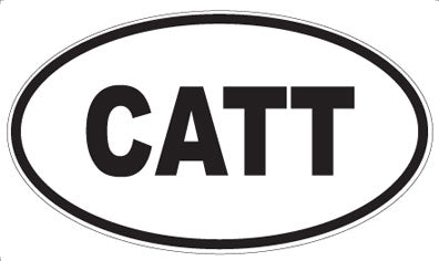 CATT - Oval Sticker