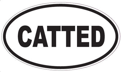 CATTED - Oval Sticker