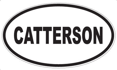 CATTERSON - Oval Sticker