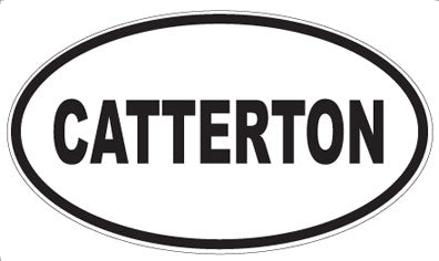 CATTERTON - Oval Sticker