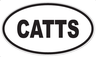 CATTS - Oval Sticker