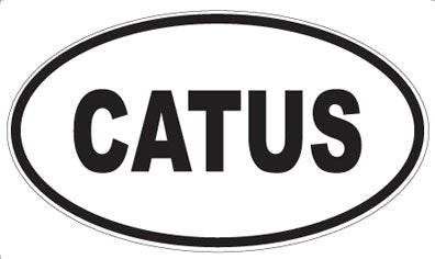 CATUS - Oval Sticker