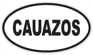 CAUAZOS - Oval Sticker