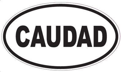 CAUDAD - Oval Sticker