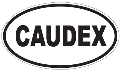 CAUDEX - Oval Sticker