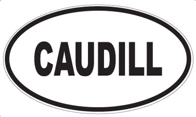 CAUDILL - Oval Sticker
