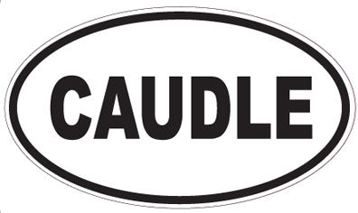 CAUDLE - Oval Sticker