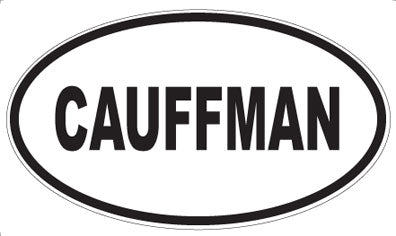 CAUFFMAN - Oval Sticker