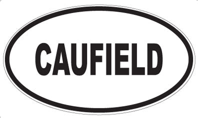 CAUFIELD - Oval Sticker