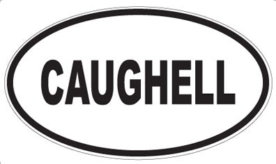 CAUGHELL - Oval Sticker