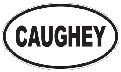 CAUGHEY - Oval Magnet