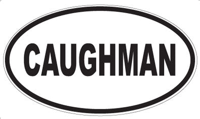 CAUGHMAN - Oval Sticker