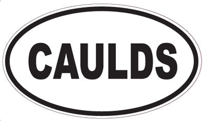 CAULDS - Oval Sticker