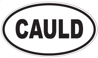 CAULD - Oval Magnet