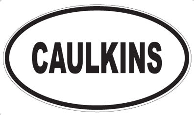 CAULKINS - Oval Sticker