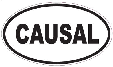 CAUSAL - Oval Sticker