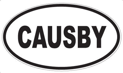 CAUSBY - Oval Magnet
