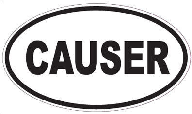 CAUSER - Oval Sticker