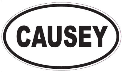 CAUSEY - Oval Sticker