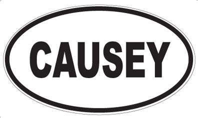 CAUSEY - Oval Magnet