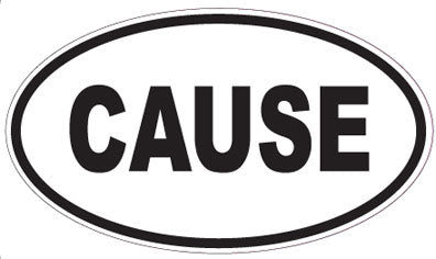 CAUSE - Oval Magnet