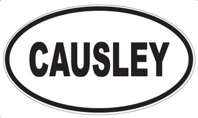 CAUSLEY - Oval Sticker