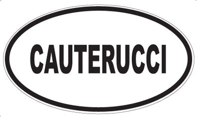 CAUTERUCCI - Oval Sticker