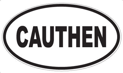 CAUTHEN - Oval Magnet