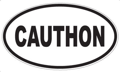 CAUTHON - Oval Sticker