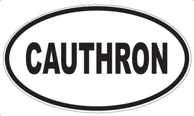 CAUTHRON - Oval Magnet