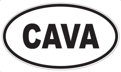 CAVA - Oval Sticker