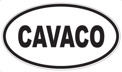 CAVACO - Oval Sticker