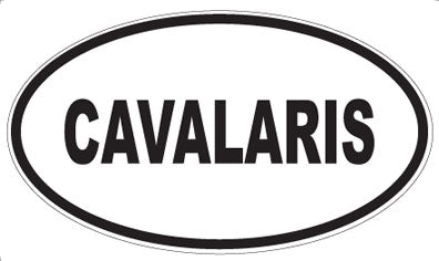 CAVALARIS - Oval Sticker