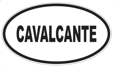 CAVALCANTE - Oval Magnet