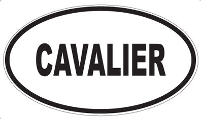 CAVALIER - Oval Sticker