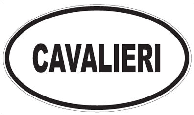 CAVALIERI - Oval Sticker