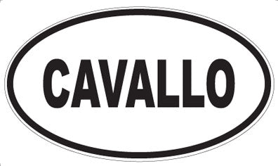 CAVALLO - Oval Sticker