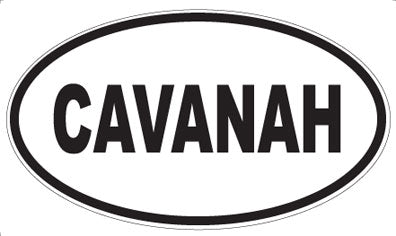 CAVANAH - Oval Magnet