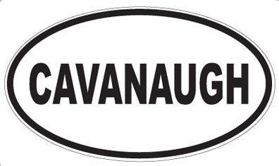 CAVANAUGH - Oval Magnet