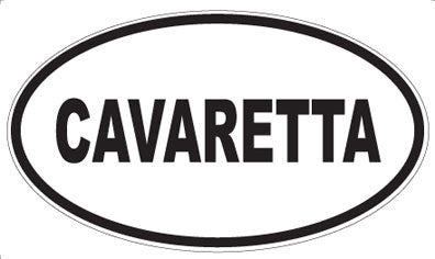 CAVARETTA - Oval Sticker