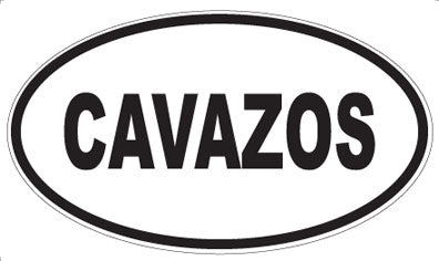 CAVAZOS - Oval Magnet