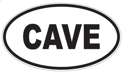 CAVE - Oval Magnet