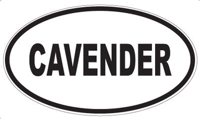 CAVENDER - Oval Magnet