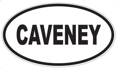 CAVENEY - Oval Sticker