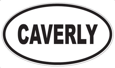 CAVERLY - Oval Sticker